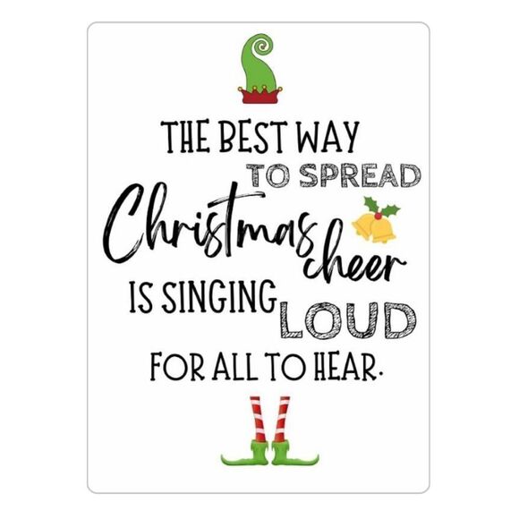 Elf Quote Christmas Magnet - Picture 1 of 3